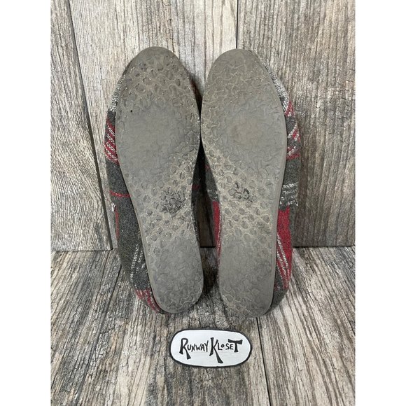 TOMS Slip On Slippers Fleece Woven Women size 7 - Picture 6 of 11
